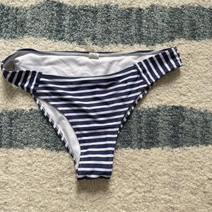 Stripped bikini bottom